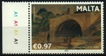 Stamps Malta -  serie- Pinturas de Bateman y Lear