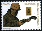 Stamps Greenland -  serie- Minas de carbón en Groelandia