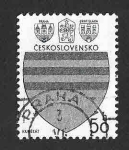 Stamps Czechoslovakia -  2298 - Escudo de Armas de Ciudades Checas