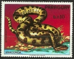 Stamps America - Paraguay -  Anaconda