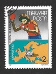 Stamps Hungary -  2734 - Campeonato Europeo de Tenis de Mesa