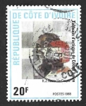 Stamps : Africa : Ivory_Coast :  848 - Pintura Costa de Marfil