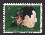 Sellos de America - Estados Unidos -  1484 - George Gershwin
