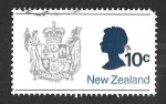 Sellos de Oceania - Nueva Zelanda -  449 - Escudo de Armas de Nueva Zelanda