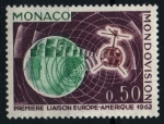 Stamps Monaco -  América vía satélite
