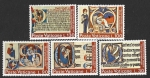 Sellos de Europa - Vaticano -  521-525 - Año Internacional del Libro