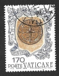 Sellos de Europa - Vaticano -  633 - Sello de Pío IX