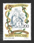 Sellos de Europa - Vaticano -  692 - 500 Aniversario del Nacimiento de Jan van Ruusbroec