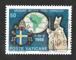 Sellos de Europa - Vaticano -  845 - Viajes del Papa Juan Pablo II por Latinoamérica 