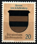Sellos de Europa - Liechtenstein -  serie- Escudos nobiliarios