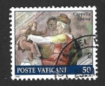 Stamps Vatican City -  870 - Detalles de Pinturas de La Capilla Sixtina
