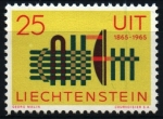 Stamps Liechtenstein -  Centenario U.I.T.