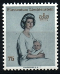 Sellos de Europa - Liechtenstein -  Princesa Gina e Hijo