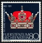 Stamps Liechtenstein -  50 aniversario nueva Constitución