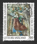 Sellos de Europa - Vaticano -  974 - 700 Aniversario del Santuario de Loreto