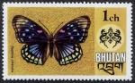 Stamps Bhutan -  Mariposas