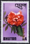 Sellos de Asia - Bhut�n -  Flores