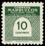 Stamps Morocco -  Marruecos 383 **.  Cifras
