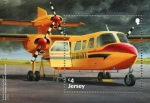 Stamps Jersey -  Visitas de aviones comerciales