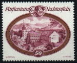 Stamps Liechtenstein -  serie- Castillos