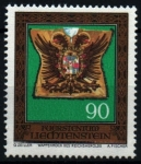 Stamps Liechtenstein -  serie- Joyas imperíales castillo de Viena