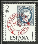Stamps Spain -  Dia Mundial del Sello 1973