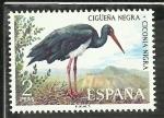 Stamps Spain -  Cigüeña Negra