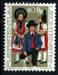 Stamps Liechtenstein -  serie- Trajes festivos tradicionales