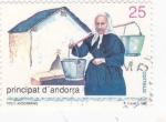 Stamps Andorra -  mujer andorrana