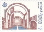 Stamps Andorra -  interior santuario de Meritxell CEPT