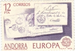 Stamps Andorra -  Cartas prefilatelicas  CEPT