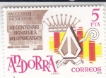 Stamps Andorra -  VII Centenario 