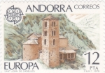 Stamps Andorra -  Sant Joan de Caselles CEPT