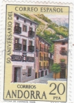 Sellos de Europa - Andorra -  50 aniversario correo español