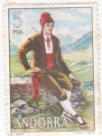 Stamps Andorra -  traje típico 