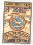 Stamps Andorra -  NAVIDAD'79  Agnus dei Sta, Coloma