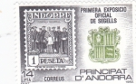 Stamps Andorra -  Primera exposición de sellos