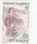 Stamps Andorra -  Juglar S.XII CEPT