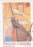 Stamps Andorra -  Proa de la Santa María CEPT