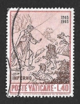 Stamps Vatican City -  411 - 700 Aniversario del Nacimiento de Dante Alighieri