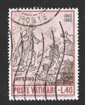 Stamps : Europe : Vatican_City :  411 - 700 Aniversario del Nacimiento de Dante Alighieri