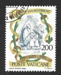Sellos de Europa - Vaticano -  692 - 500 Aniversario del Nacimiento de Jan van Ruusbroec  