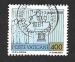 Sellos de Europa - Vaticano -  701 - Viajes del Papa Juan Pablo II
