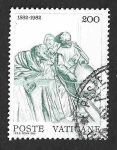 Stamps : Europe : Vatican_City :  715 - 400 Aniversario del Calendario Gregoriano