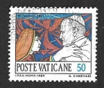 Stamps Vatican City -  737 - Viajes del Papa Juan Pablo II