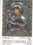 Stamps Andorra -  NAVIDAD'91  verge Trijérusa