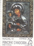 Sellos de Europa - Andorra -  NAVIDAD'91  verge Trijérusa