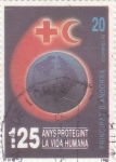 Stamps Andorra -  125 aniversario Cruz Roja