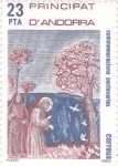 Stamps Andorra -  800 aniversario de San Francisco de Asís