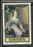Stamps Spain -  Isabel II (Vicente Lopez)